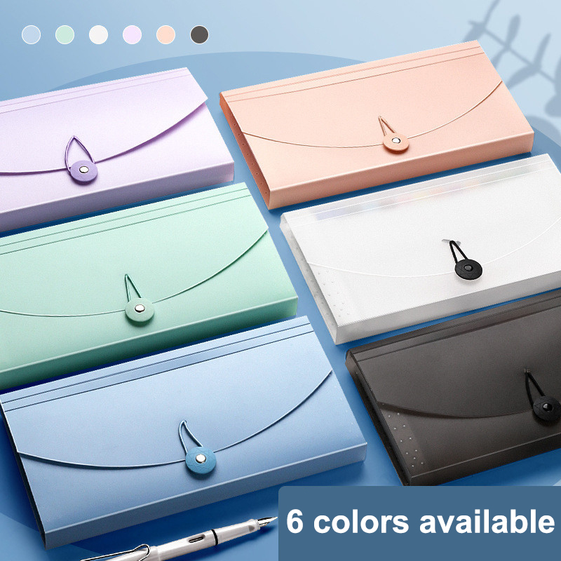 Expandable Accordion File Folder 13 Pockets - ～13ポケット付き、拡張可能なファイルフォルダー、アコーディオン式書類整理ケース、領収書、請求書、カード、チケットの収納に。拡張可能なPP製財布ケース。