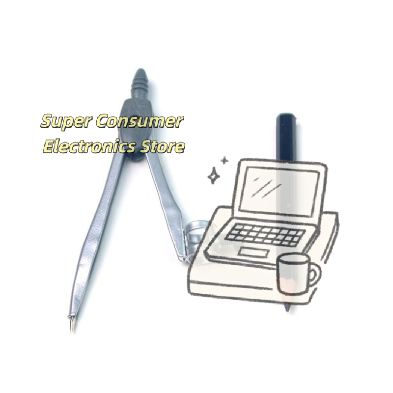 金属製のロック機構付きコンパスセット。滑り止め加工が施され、 - Math Geometry Set With Compass のレビューと価格