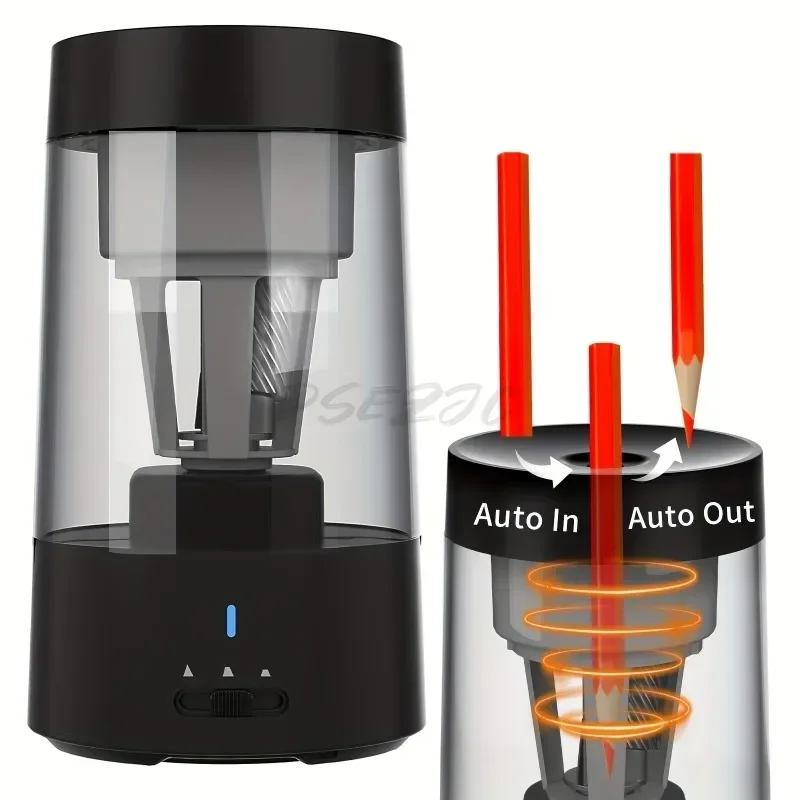 電動鉛筆削り器 ポータブル 全自動 充電式 小学校用鉛筆削り - Electric Pencil Sharpener Usb のレビューと価格